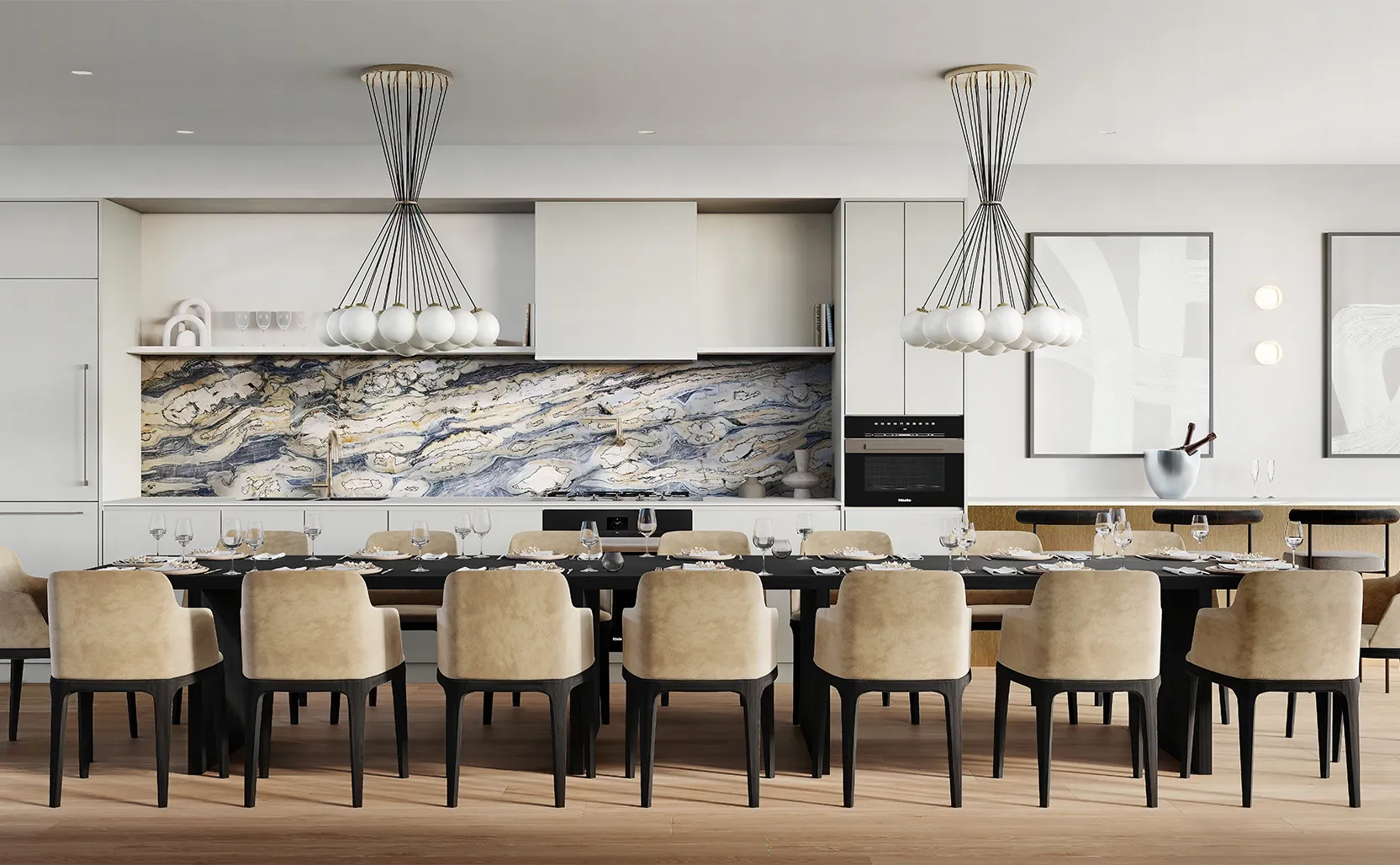 Vancouver Oakridge Ashleigh Condo - Entertainment Lounge Kitchen