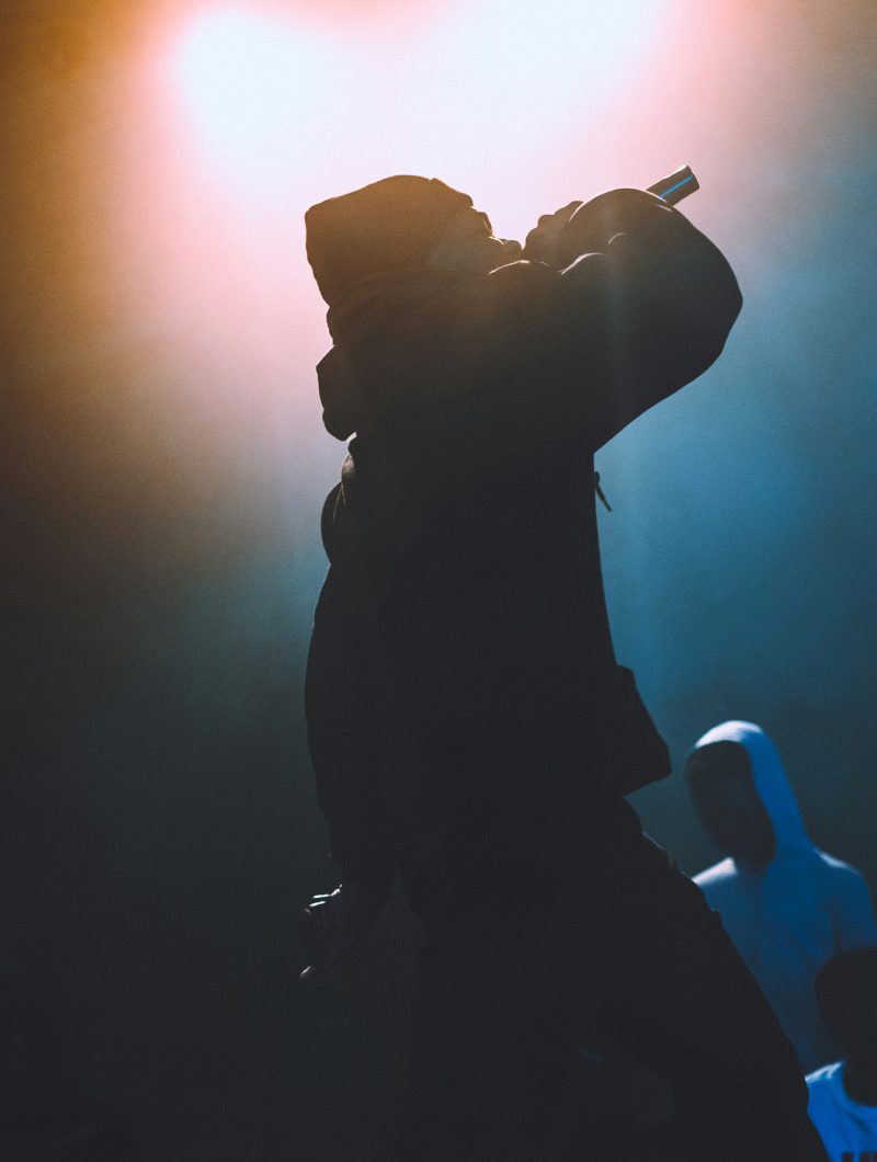 Bars on stage. Beats all night.